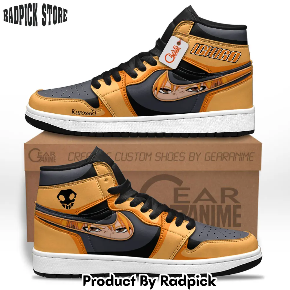 Ichigo kurosaki air jordan high topsneakers personalized shoes  rp0249384